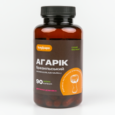 Агарік бразильський 90 капсул екстракт Fungipapa Agaricus blazei Murill
