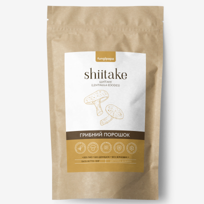 Шиїтаке Fungipapa Shiitake грибний порошок 120 г